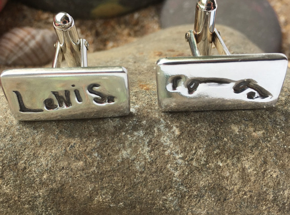 Signature cufflinks