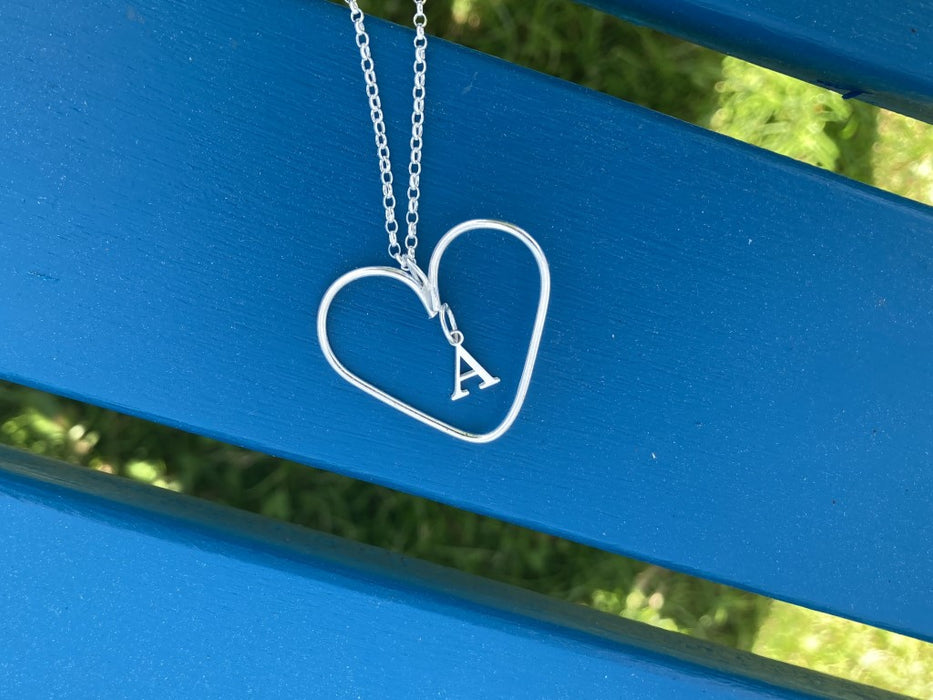 Heart Necklace and Earring Set