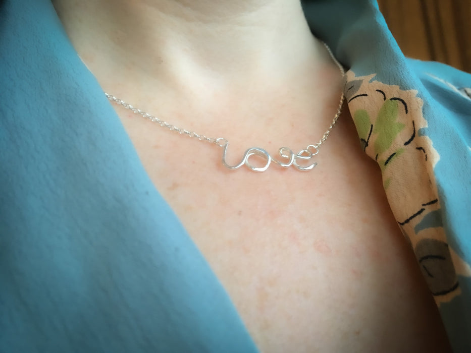 Silver Love Necklace