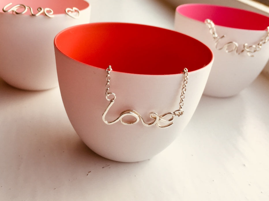 Silver Love Necklace