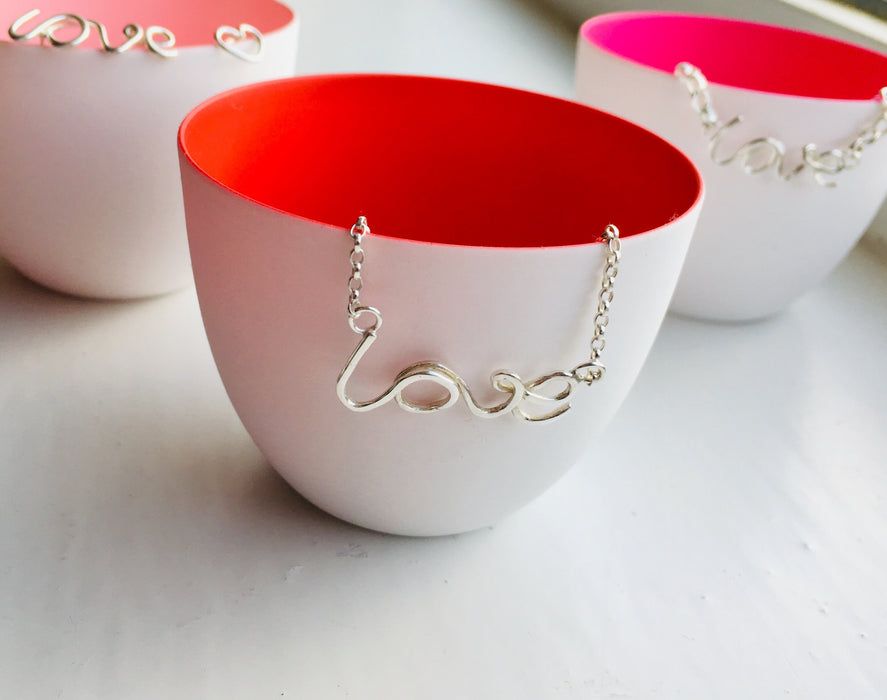 Silver Love Necklace