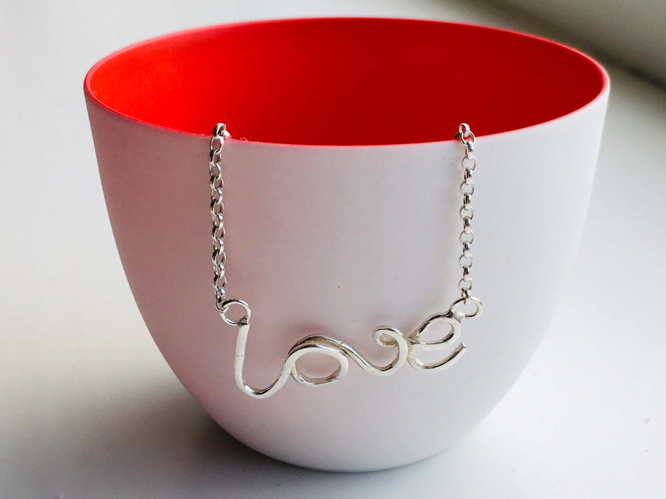 Silver Love Necklace