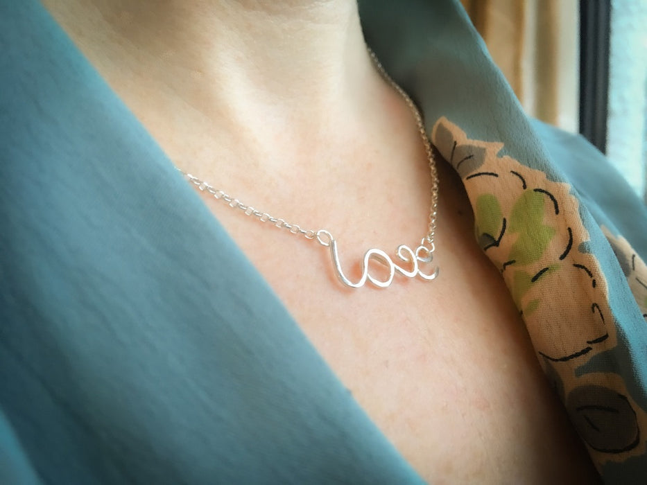 Silver Love Necklace