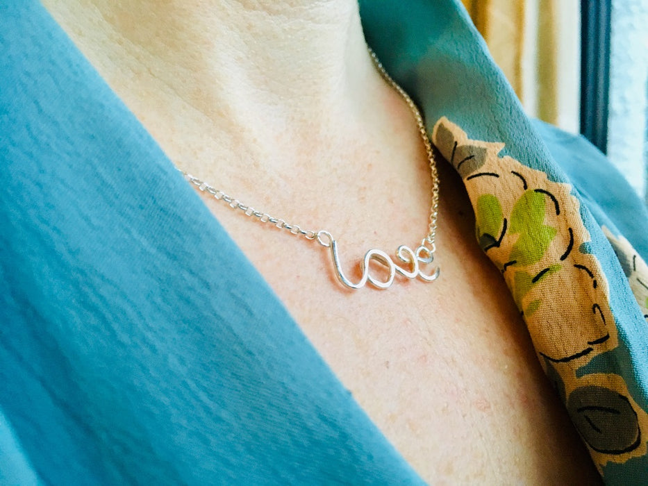 Silver Love Necklace