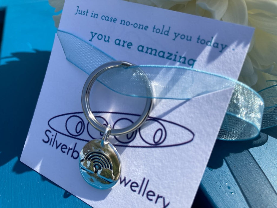 Thank you rainbow keyring