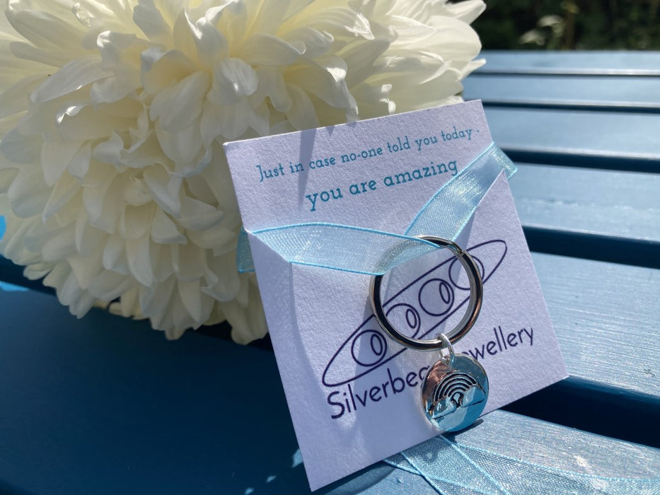 Thank you rainbow keyring