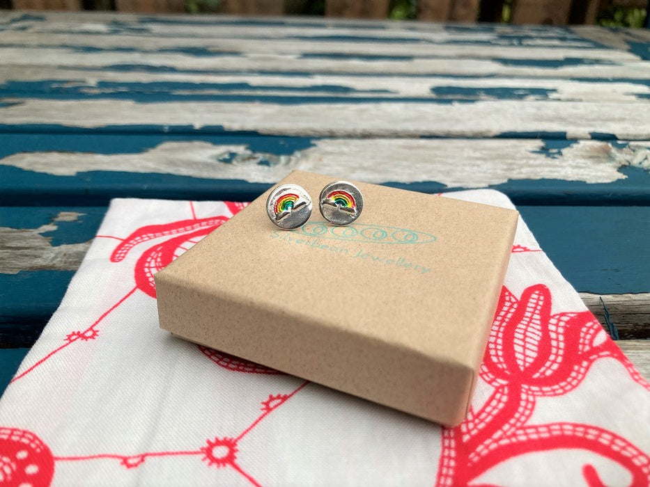 Rainbow Stud Earrings