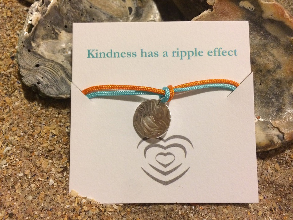 Silver ripple coloured bracelets