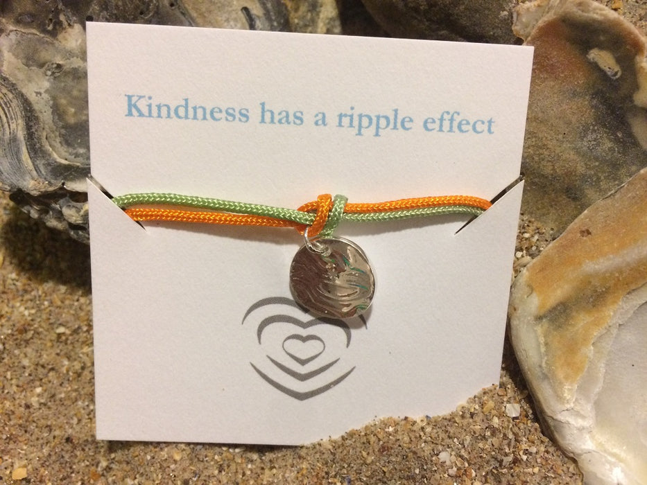 Silver ripple coloured bracelets