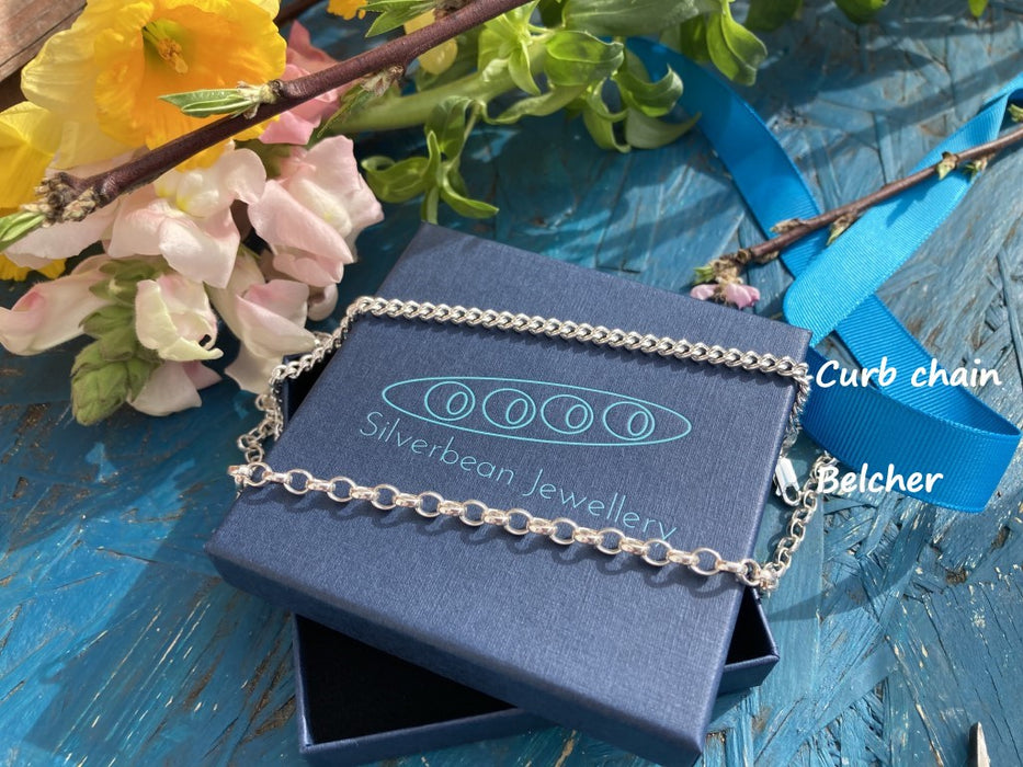 Silver charm bracelet