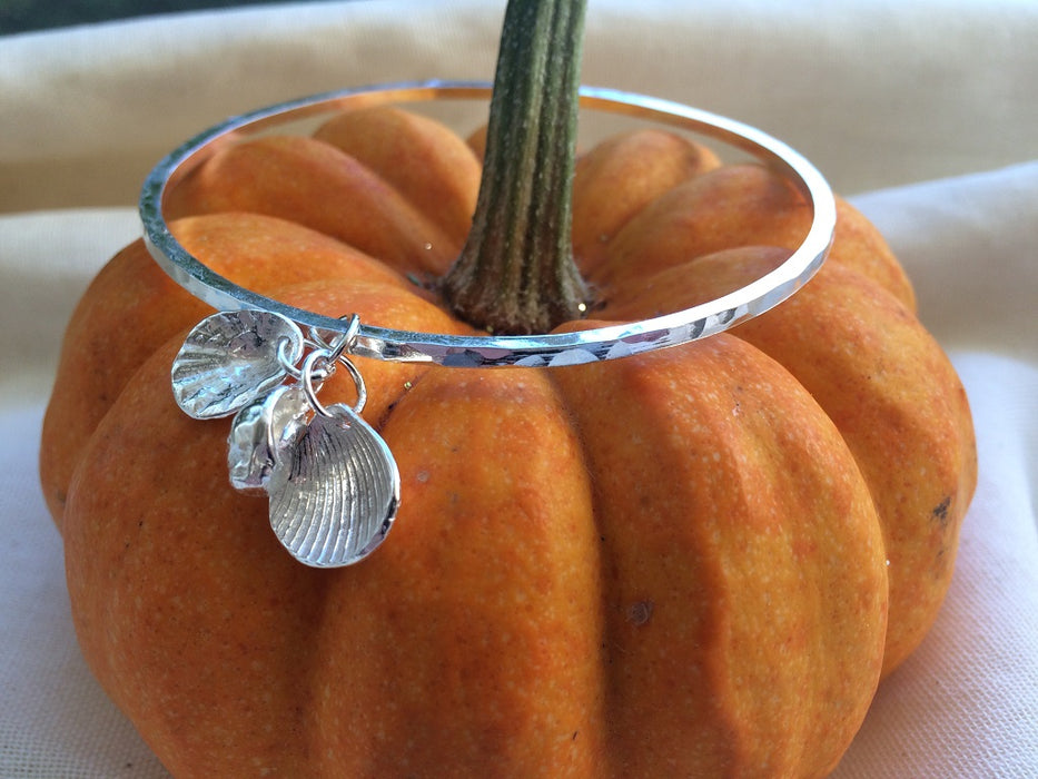 Shell collection bangle