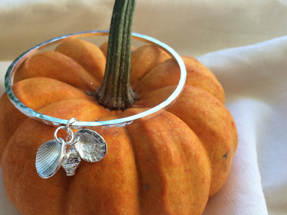 Shell collection bangle