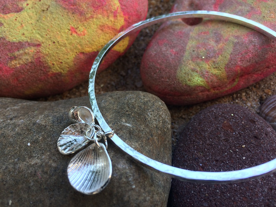 Shell collection bangle
