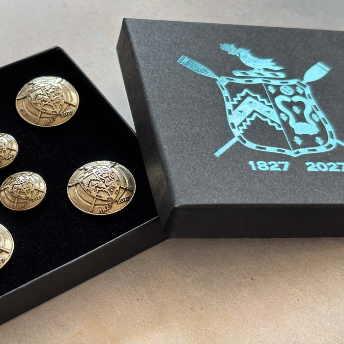 Caius Boat Club Bicentennial Brass Button Set