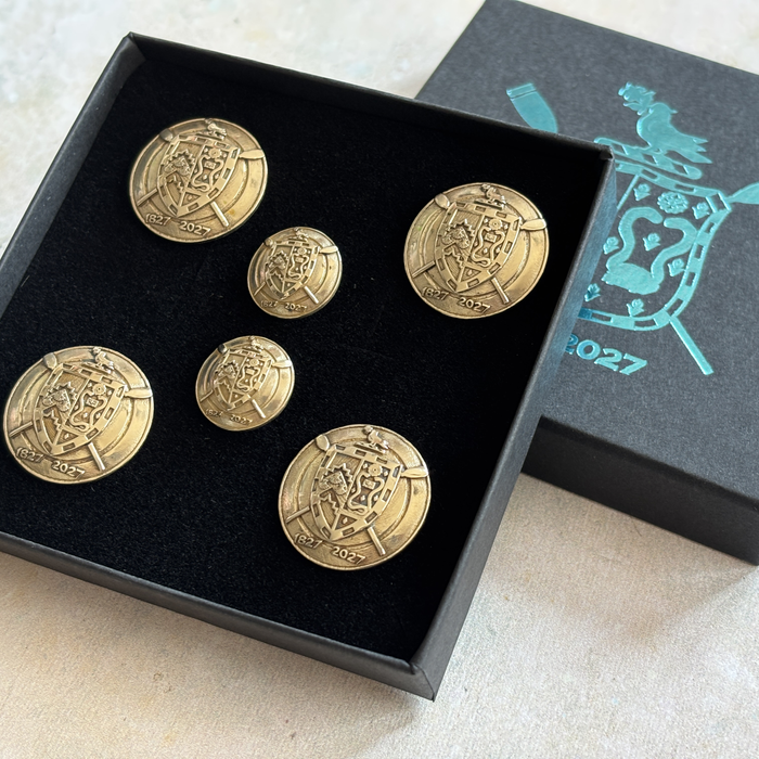Caius Boat Club Bicentennial Brass Button Set