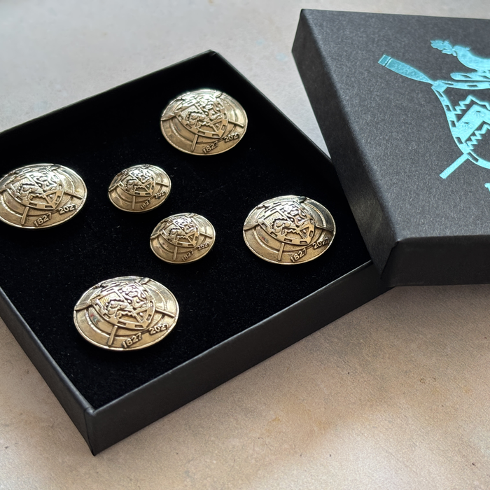 Caius Boat Club Bicentennial Brass Button Set