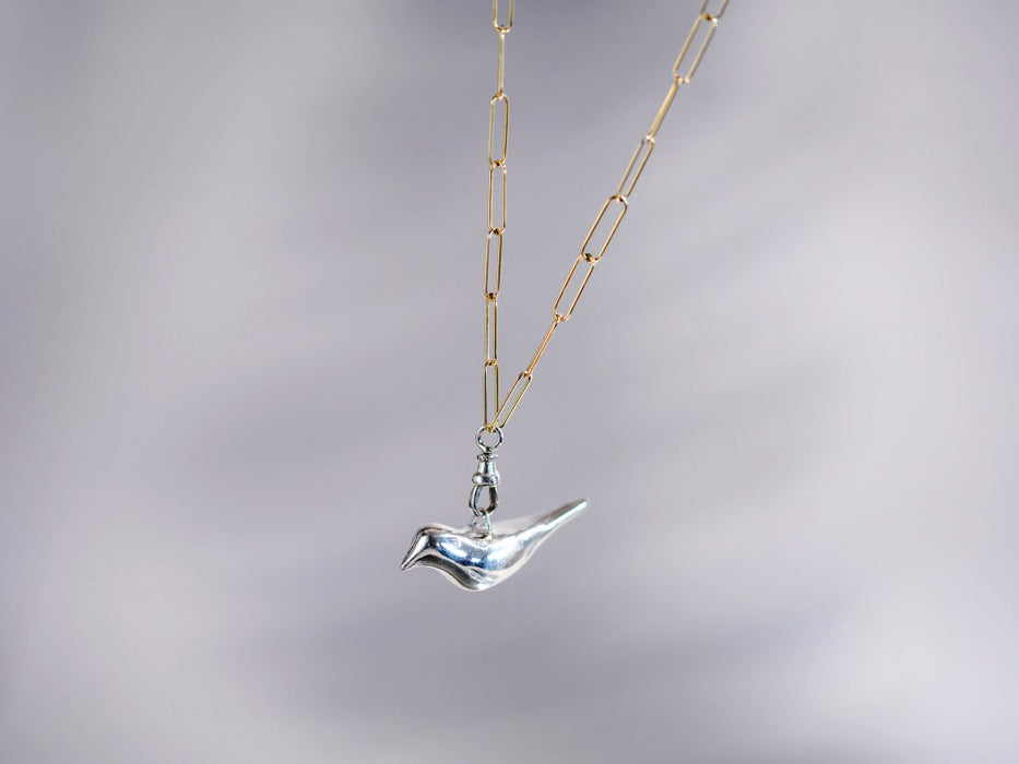 Silver Bird Necklace