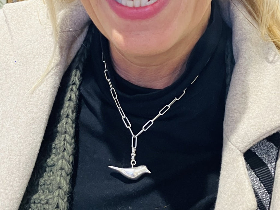 Silver Bird Necklace