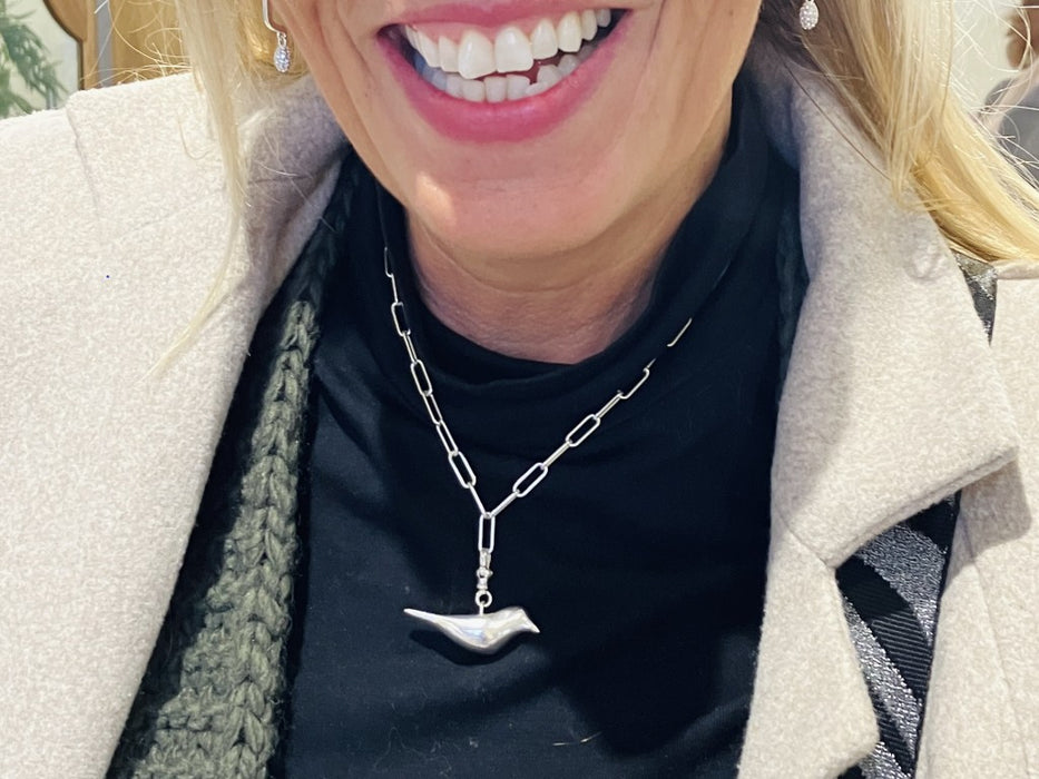 Silver Bird Necklace