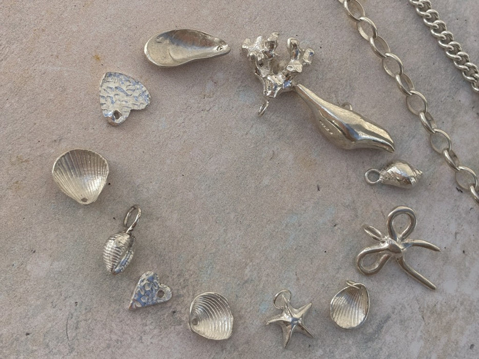 Silver charm bracelet