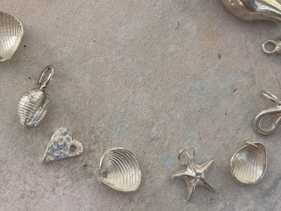 Silver charm bracelet