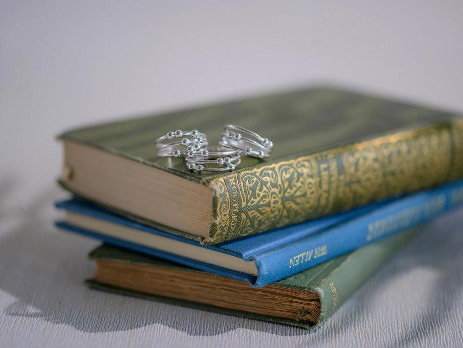 Fidget and spinner ring set