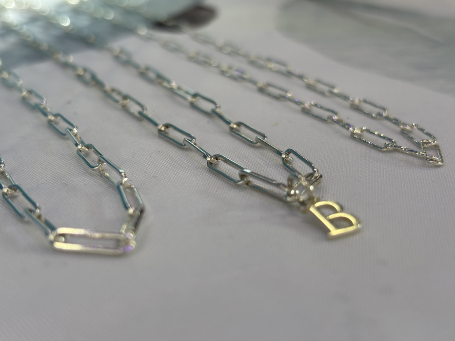 Letter Paperclip Necklace