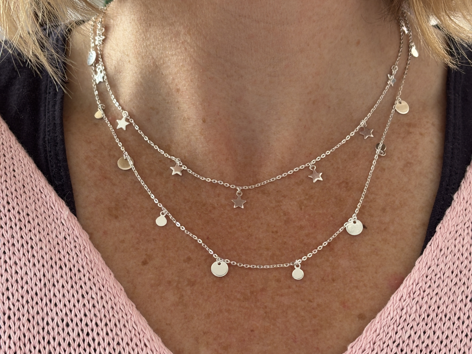 Star & Disc Necklace
