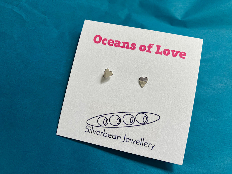 Stud earrings with message